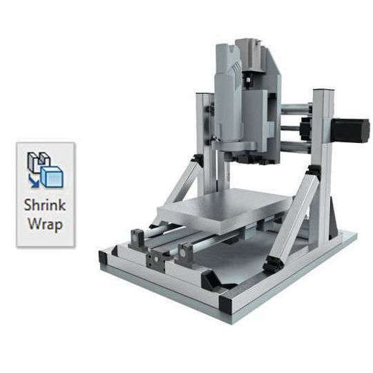 Shrink-Wrap oder Schrumpfschlauch wandelt Bauteile oder auch ganze Baugruppen in einfache Hüllgeometrien bestehend aus Flächen- oder Solid-Körpern. Shrink-Wrap oder Schrumpfschlauch wandelt Bauteile oder auch ganze Baugruppen in einfache Hüllgeometrien bestehend aus Flächen- oder Solid-Körpern.