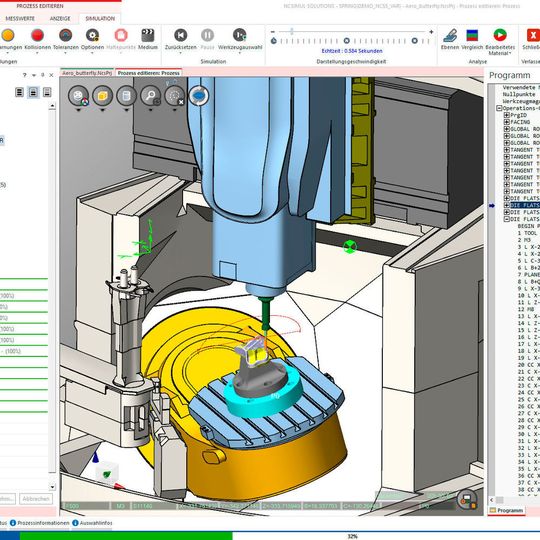 NC-Code-Simulation mit NCSIMUL. NC-Code-Simulation mit NCSIMUL.