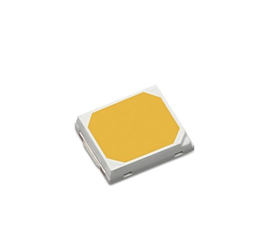 Das LED-Package 2835 HE misst 2,8 mm x 3,5 mm und bieet 36 lm bei 65 mA mit einer Lichtausbeute von 202 lm/W. Das LED-Package 2835 HE misst 2,8 mm x 3,5 mm und bieet 36 lm bei 65 mA mit einer Lichtausbeute von 202 lm/W.
