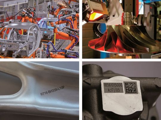 Enhance productivity thanks to quicktool changeover, shorter marking time, less production waste. Cost savings: compact footprint, low maintenance, fewer consumables, 100% real-time quality control and increased reliability. Enhance productivity thanks to quicktool changeover, shorter marking time, less production waste. Cost savings: compact footprint, low maintenance, fewer consumables, 100% real-time quality control and increased reliability.