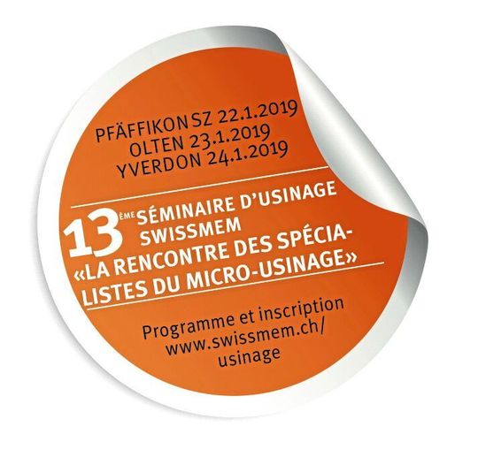 Le treizième séminaire Swissmem sur l'usinage se déroule le 24 janvier à Yverdon-les-Bains. Le treizième séminaire Swissmem sur l'usinage se déroule le 24 janvier à Yverdon-les-Bains.