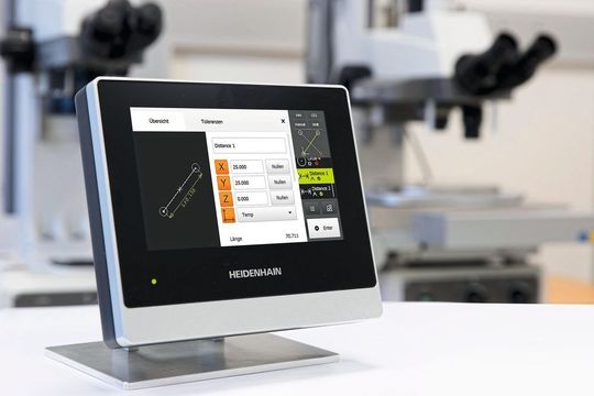 Die neue Auswerte-Elektronik Quadra-Chek 2000 von Heidenhain vereinfacht tägliche 2D-Messaufgaben in der Fertigteilprüfung.
