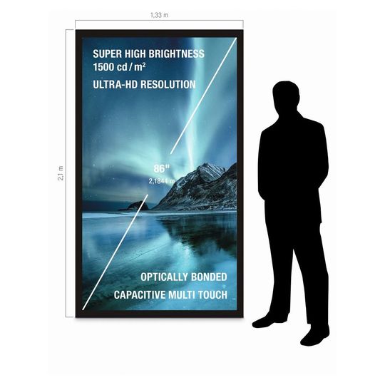 86“-Multitouch-Monitor: einer der weltweit größten (Vertrieb: Endrich) 86“-Multitouch-Monitor: einer der weltweit größten (Vertrieb: Endrich)