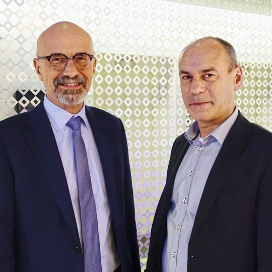 Magdi Soliman, Vorsitzender des Hyundai-Händlerverbands (li.) und sein erster Stellvertreter Frank Famulla. Magdi Soliman, Vorsitzender des Hyundai-Händlerverbands (li.) und sein erster Stellvertreter Frank Famulla.