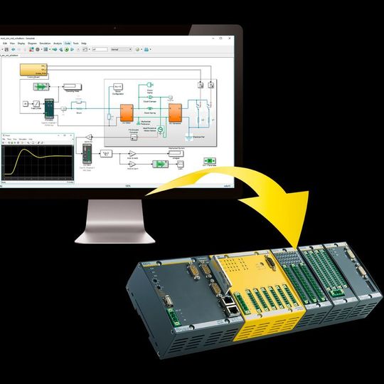 M-Target for Simulink ermöglicht eine nahtlose Programmierung der M1-Echtzeitsteuerung. M-Target for Simulink ermöglicht eine nahtlose Programmierung der M1-Echtzeitsteuerung.