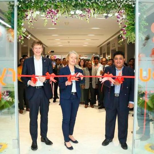 (L–R) Alain Rynwalt, Sales & Marketing Director EMEIA, Polymer Chemistry; Ann Lindgärde, Regional General Manager EMEIA, Polymer Chemistry; and Shrikant Kulkarni, Managing Director, India. (L–R) Alain Rynwalt, Sales & Marketing Director EMEIA, Polymer Chemistry; Ann Lindgärde, Regional General Manager EMEIA, Polymer Chemistry; and Shrikant Kulkarni, Managing Director, India.