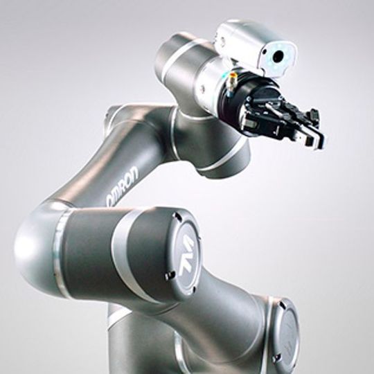 Capable of automating processes such as picking, packing, and screwdriving, the TM Series collaborative robot helps manufacturers to reduce programming time through its intuitive programming interface. Capable of automating processes such as picking, packing, and screwdriving, the TM Series collaborative robot helps manufacturers to reduce programming time through its intuitive programming interface.