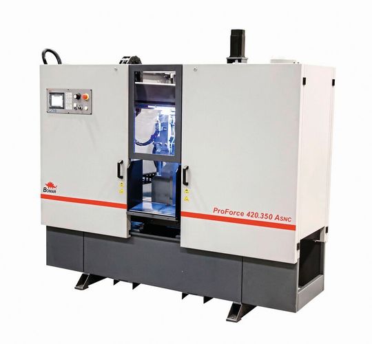 Mit der automatischen CNC-Hochleistungsbandsäge für die produktive Trennarbeit namens Proforce 420.350 Asnc will der Intec-Aussteller und Bandsägenspezialist Bomar einen Neuzugang im Produktportfolio vorstellen, der die tägliche Arbeit leichter machen soll. Mit der automatischen CNC-Hochleistungsbandsäge für die produktive Trennarbeit namens Proforce 420.350 Asnc will der Intec-Aussteller und Bandsägenspezialist Bomar einen Neuzugang im Produktportfolio vorstellen, der die tägliche Arbeit leichter machen soll.