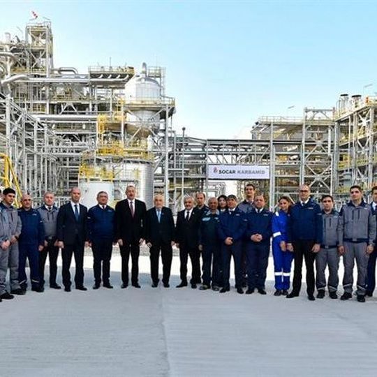 The inauguration of the Socar carbamide complex took place on January 16, 2019. The inauguration of the Socar carbamide complex took place on January 16, 2019.