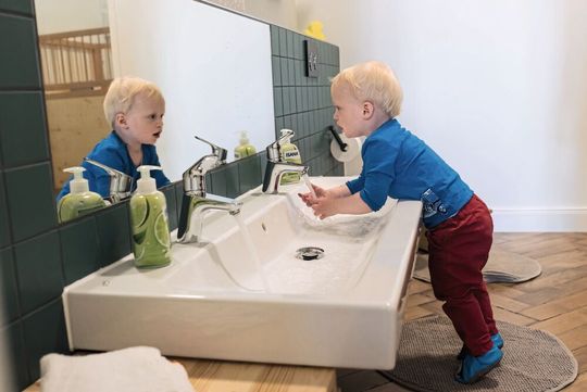 Sira kümmerte sich um die kindgerechte Ausstattung der Mini-Kita-Räume.