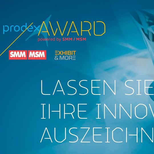 Sind Sie Aussteller an der Prodex 2019 und haben eine vielversprechende Innovation zu präsentieren - dann melden Sie diese für den Prodex Award 2019 an! Sind Sie Aussteller an der Prodex 2019 und haben eine vielversprechende Innovation zu präsentieren - dann melden Sie diese für den Prodex Award 2019 an!