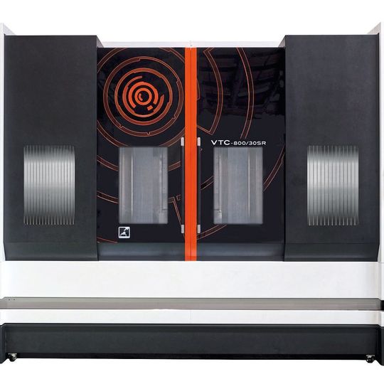 Yamazaki Mazaks VTC-800/30SR mit Smooth-X-CNC ist ein vielseitig einsetzbares, vertikales Bearbeitungszentrum mit Fahrständer für uneingeschränkte Konturbearbeitung in 5 Achsen. Yamazaki Mazaks VTC-800/30SR mit Smooth-X-CNC ist ein vielseitig einsetzbares, vertikales Bearbeitungszentrum mit Fahrständer für uneingeschränkte Konturbearbeitung in 5 Achsen.