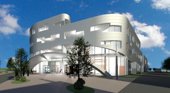 Das geplante IDS Innovations- und Technologiezentrum – Baubeginn soll das 2. Quartal 2019 sein.