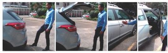 Bild 9: Gestenbasiertes Öffnen von Türen oder Heckklappen.