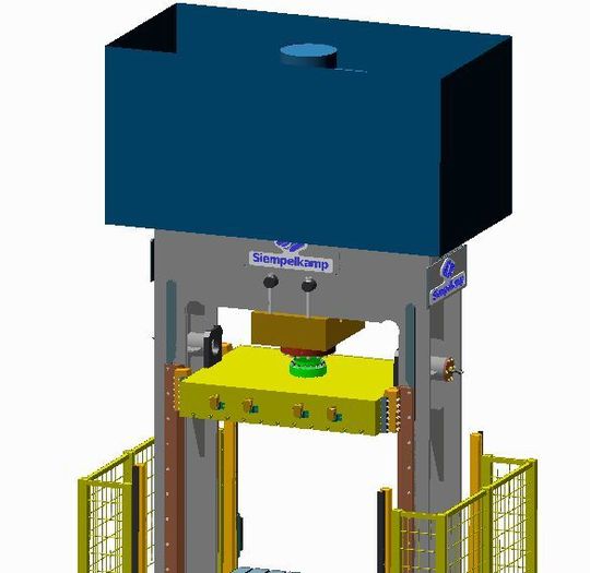 Einen Auftrag für eine 250-t-Presse zur Compositeverarbeitung kann die Siempelkamp-Gruppe jetzt für einen Kunden aus Polen verbuchen, heißt es. Die Presse wird als fertigungstechnisches Gesamtsystem beschrieben. Hier eine prinzipielle CAD-Darstellung einer solchen Anlage. Einen Auftrag für eine 250-t-Presse zur Compositeverarbeitung kann die Siempelkamp-Gruppe jetzt für einen Kunden aus Polen verbuchen, heißt es. Die Presse wird als fertigungstechnisches Gesamtsystem beschrieben. Hier eine prinzipielle CAD-Darstellung einer solchen Anlage.