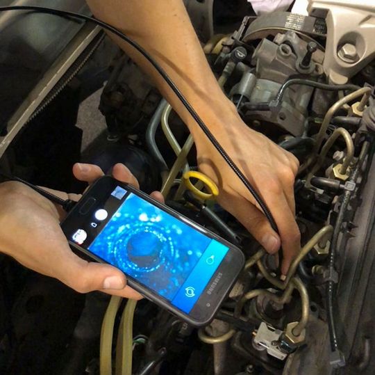 Die Bildausgabe erfolgt auf dem hochwertigen Smartphonedisplay. Die Bildausgabe erfolgt auf dem hochwertigen Smartphonedisplay.