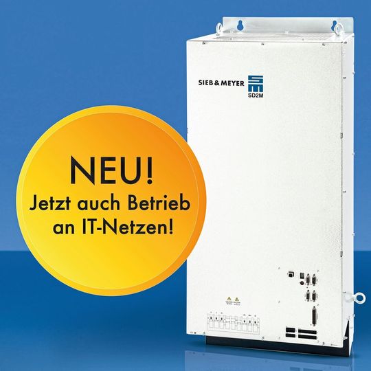 Der Frequenzumrichter SD2M von Sieb & Meyer ist ab Anfang 2019 standardmäßig für den Betrieb an ungeerdeten IT-Netzen vorbereitet. Der Frequenzumrichter SD2M von Sieb & Meyer ist ab Anfang 2019 standardmäßig für den Betrieb an ungeerdeten IT-Netzen vorbereitet.