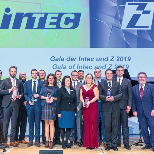 Die Gewinner des Intec-Preises 2019 wurden während der Messegala der Intec und Z 2019 in der Kongresshalle am Zoo Leipzig verkündet. Die Gewinner des Intec-Preises 2019 wurden während der Messegala der Intec und Z 2019 in der Kongresshalle am Zoo Leipzig verkündet.