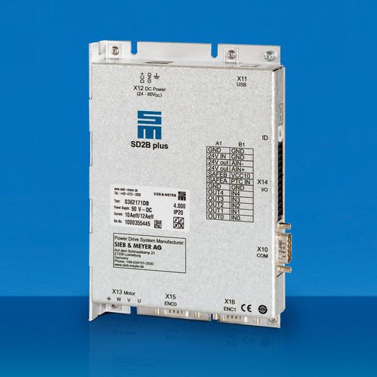 In den Polygonscannern von Kugler ermöglicht der SD2B plus von Sieb & Meyer eine flexible Regelung.