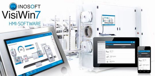 Die Prozessvisualisierungs-Software VisiWin mit neuem Plain Style und funktionellen Verbesserungen. Sie bietet laut Inosoft unzählige parametrierbare Systemfunktionen für Maschinenbauer. Die Prozessvisualisierungs-Software VisiWin mit neuem Plain Style und funktionellen Verbesserungen. Sie bietet laut Inosoft unzählige parametrierbare Systemfunktionen für Maschinenbauer.