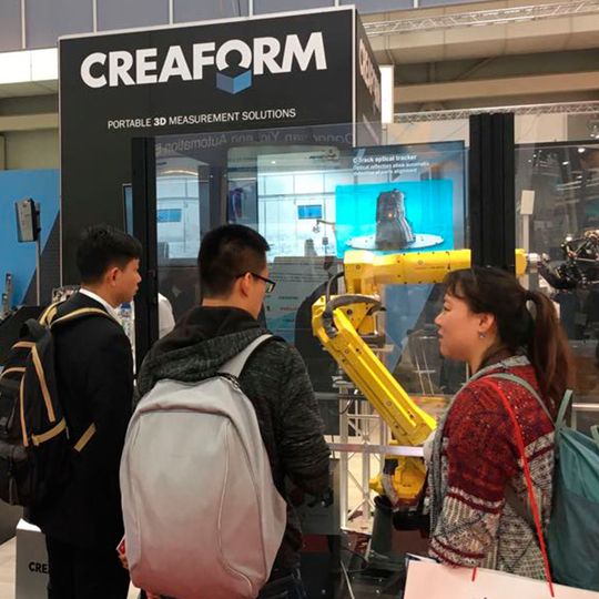 Creaform, a world leader in automated and portable 3D metrology solutions, is focusing on automated quality control at this year’s Hannover Messe, which is getting more and more important in the manufacturing industry and Industry 4.0. Creaform, a world leader in automated and portable 3D metrology solutions, is focusing on automated quality control at this year’s Hannover Messe, which is getting more and more important in the manufacturing industry and Industry 4.0.