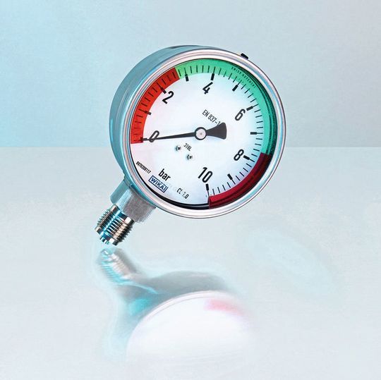 Eine individuelle Rot-Grün-Kennzeichnung bei Manometern und Zeigerthermometern ist jetzt auch per Aufkleber möglich. Eine individuelle Rot-Grün-Kennzeichnung bei Manometern und Zeigerthermometern ist jetzt auch per Aufkleber möglich.