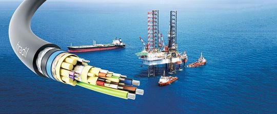 Ethernet für die Bohrinsel: Ein armiertes Multi-Ethernet-Kabel für anspruchsvolle Off-Shore-Anwendungen sorgt für eine sichere Datenübertragung. Ethernet für die Bohrinsel: Ein armiertes Multi-Ethernet-Kabel für anspruchsvolle Off-Shore-Anwendungen sorgt für eine sichere Datenübertragung.