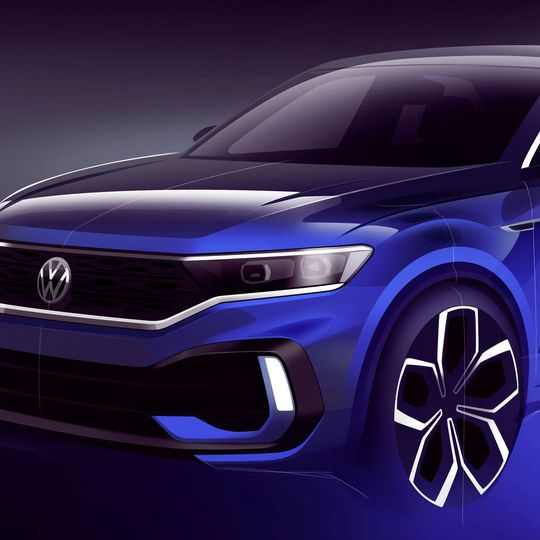 VW zeigt in Genf die Studie T-Roc R. VW zeigt in Genf die Studie T-Roc R.