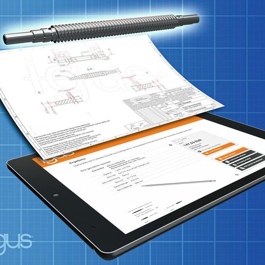 Passende Spindel schnell konfiguriert und bestellt mit neuem Online Tool von Igus. Passende Spindel schnell konfiguriert und bestellt mit neuem Online Tool von Igus.