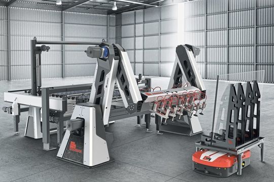 Bei der Entwicklung des Tin-Air-Speed-Stackers setzte Grenzebach zum ersten Mal auf den digitalen Zwilling. Zu dessen Erstellung nahm man Siemens mit ins Boot. Bei der Entwicklung des Tin-Air-Speed-Stackers setzte Grenzebach zum ersten Mal auf den digitalen Zwilling. Zu dessen Erstellung nahm man Siemens mit ins Boot.
