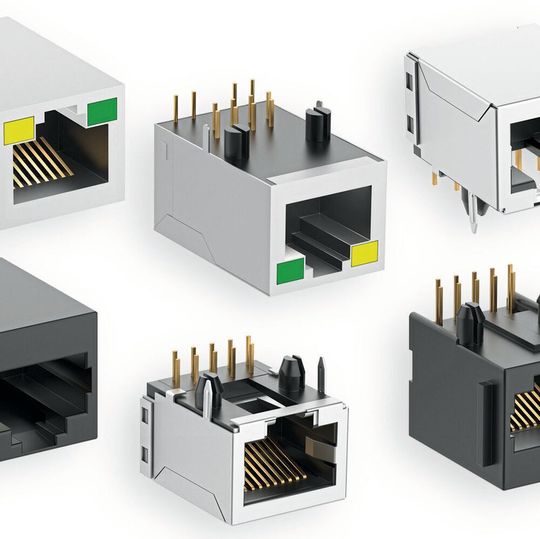 Die genormten RJ45-Buchsen von Fischer Elektronik sind in drei Varianten erhältlich.