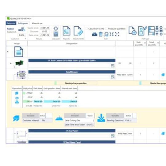 Ein wesentliches Update in Radan 2019 R1 ist die neue Radquote-Software. Ein wesentliches Update in Radan 2019 R1 ist die neue Radquote-Software.