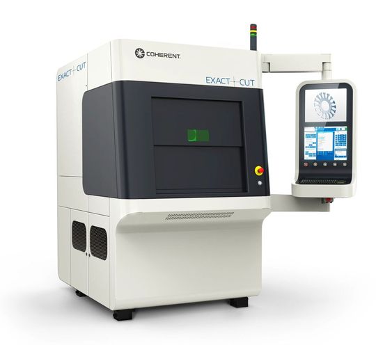 Mit Coherents neuem Exactcut-Laserschneidsystem tritt das erste „Kind“ einer neuen Baureihe von Präzisionsbearbeitungsanlagen in Erscheinung, die von Metall bis Diamant, die Mikromaterialbearbeitung hoch genau beherrschen, heißt es. Mit Coherents neuem Exactcut-Laserschneidsystem tritt das erste „Kind“ einer neuen Baureihe von Präzisionsbearbeitungsanlagen in Erscheinung, die von Metall bis Diamant, die Mikromaterialbearbeitung hoch genau beherrschen, heißt es.