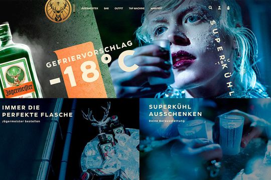Bereits auf der Startseite werden Kunden mit stimmungsvollen Bildern im neuen Design durch den Jägermeister-Shop geführt. Bereits auf der Startseite werden Kunden mit stimmungsvollen Bildern im neuen Design durch den Jägermeister-Shop geführt.