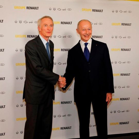Jean-Dominique Senard (li.) wird Vorsitzender des neuen Alliance Operation Boards der Renault-Nissan-Mitsubishi-Allianz. Jean-Dominique Senard (li.) wird Vorsitzender des neuen Alliance Operation Boards der Renault-Nissan-Mitsubishi-Allianz.