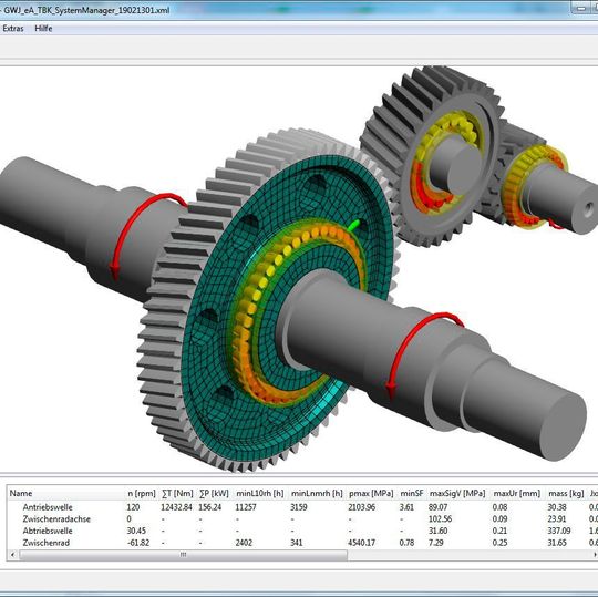 GWJ Systemberechnung mit 3D-elastischen Radkörpern. GWJ Systemberechnung mit 3D-elastischen Radkörpern.