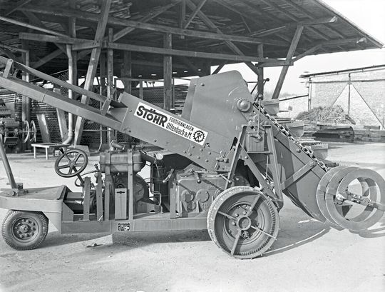 Stöhr-Schüttgutförderer aus dem Jahr 1900.