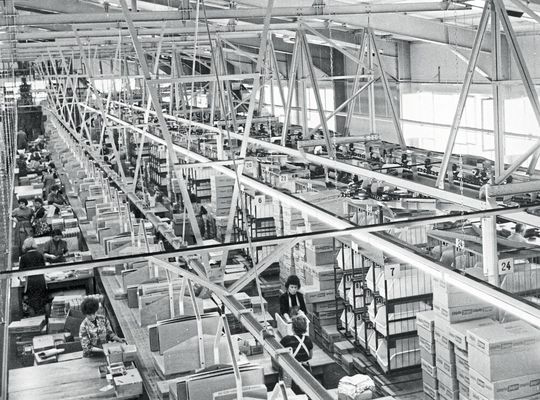 Dematic-Hängebahn aus dem Jahr 1970