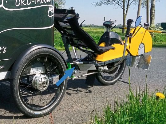Die von der ACE Stoßdämpfer GmbH gelieferten hydraulischen Bremszylinder beruhigen das Fahrwerk, dienen der Sicherheit und steigern den Komfort bei dieser Liegefahrrad-Konstruktion