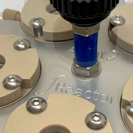 The fReactor is simple to assemble and modify, making it suitable for a wide range of continuous-flow processes. The fReactor is simple to assemble and modify, making it suitable for a wide range of continuous-flow processes.