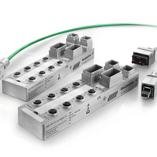 Die I/O-Module U-remote in Schutzart IP 67 mit PushPull-Steckverbinder eigenen sich für Kupfer- und POF-Installationen. Die I/O-Module U-remote in Schutzart IP 67 mit PushPull-Steckverbinder eigenen sich für Kupfer- und POF-Installationen.