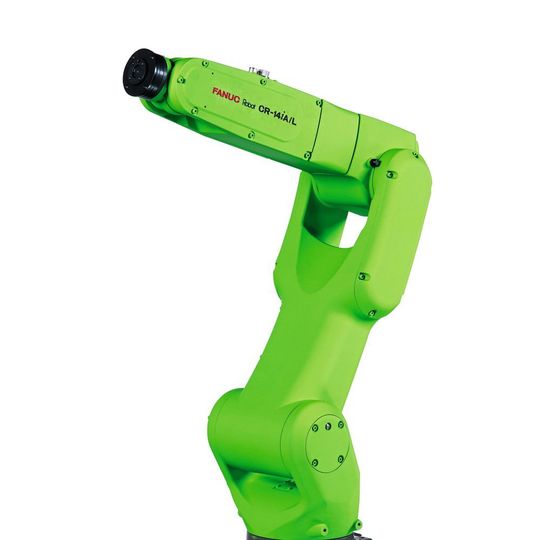 Fanuc stellt in Hannover einen kollaborativen Roboter mit 14 kg Traglast vor. Fanuc stellt in Hannover einen kollaborativen Roboter mit 14 kg Traglast vor.