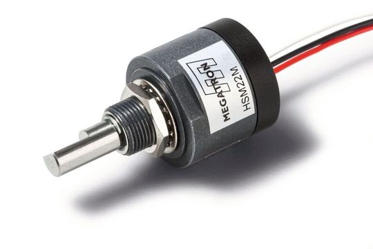 Der magnetische Multiturn-Drehgeber HSM22M mit True-Power-On-Funktion bietet ein Höchstmaß an Zuverlässigkeit und Ausfallsicherheit. Der magnetische Multiturn-Drehgeber HSM22M mit True-Power-On-Funktion bietet ein Höchstmaß an Zuverlässigkeit und Ausfallsicherheit.
