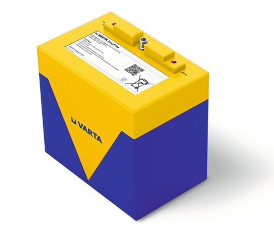 Der Geschäftsbereich Power von Varta Storage bietet mit dem Easy Pack Industrial standardisierte Ready-to-use Lithium-Ionen Batterie-Packs für die Anwendung im Bereich Industrial/Robotics. Der Geschäftsbereich Power von Varta Storage bietet mit dem Easy Pack Industrial standardisierte Ready-to-use Lithium-Ionen Batterie-Packs für die Anwendung im Bereich Industrial/Robotics.