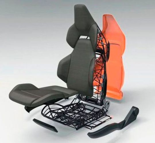 Ultraleichter Autositz, entwickelt unter anderem von csi Entwicklungstechnik und von AMC mithilfe von xF-3D-Technologie – nur ein Beispiel für gelungenen Leichtbau, einem Trendthema, zu dem der gestern abgehaltene 1. Lightweight Summit auf der Hannover Messe 2019, seine Premiere feierte. Ultraleichter Autositz, entwickelt unter anderem von csi Entwicklungstechnik und von AMC mithilfe von xF-3D-Technologie – nur ein Beispiel für gelungenen Leichtbau, einem Trendthema, zu dem der gestern abgehaltene 1. Lightweight Summit auf der Hannover Messe 2019, seine Premiere feierte.