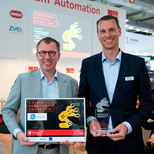 Onrobot gewinnt für den Gecko-Greifer den Robotics Award. Onrobot gewinnt für den Gecko-Greifer den Robotics Award.