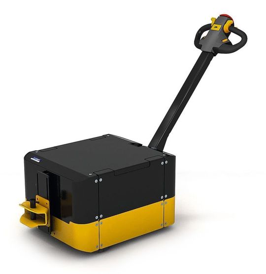 Der Minischlepper zieht bis zu 2000 kg leichte bis mittelschwere Lasten.