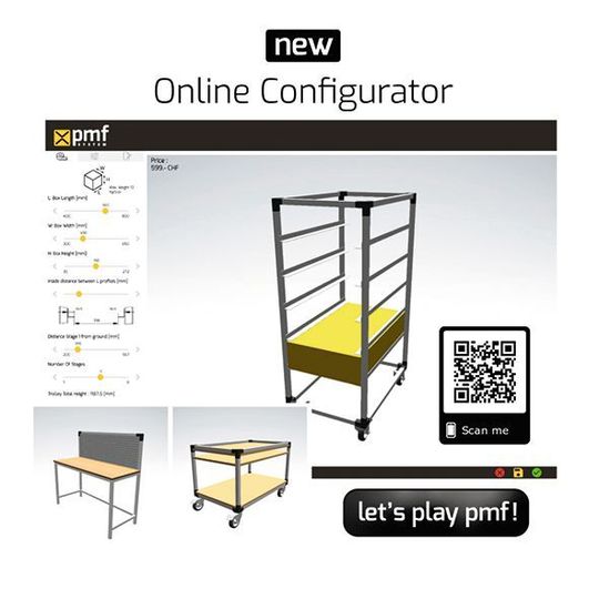 PMF-System a breveté un système d'assemblage qui permet la production de meubles sur mesure.