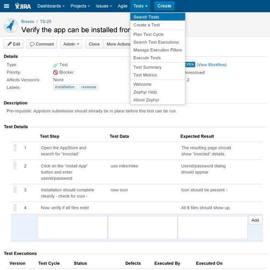 Durch die Integration mit Zephyr for Jira kann SmartBear verschiedne Testing-Tools im Atlassian-Universum anbieten. Durch die Integration mit Zephyr for Jira kann SmartBear verschiedne Testing-Tools im Atlassian-Universum anbieten.