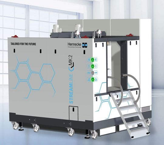 Henneckes Streamline-MK2-Dosiermaschine für die wirtschaftliche sowie produktive Polyurethanverarbeitung steht in den Startlöchern, um den Markt zu bereichern. Viele neue Funktionen machen die zweite Gerneration der Baureihe noch attraktiver, heißt es. Henneckes Streamline-MK2-Dosiermaschine für die wirtschaftliche sowie produktive Polyurethanverarbeitung steht in den Startlöchern, um den Markt zu bereichern. Viele neue Funktionen machen die zweite Gerneration der Baureihe noch attraktiver, heißt es.